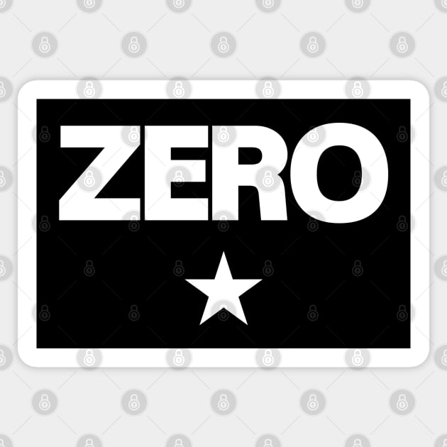 zero Sticker by small alley co